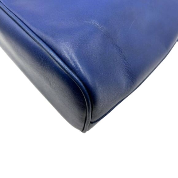 Hirofu | Royal Blue Smooth Leather Two-Way Convertible Tote & Shoulder Bag, VGUC - Picture 4 of 10